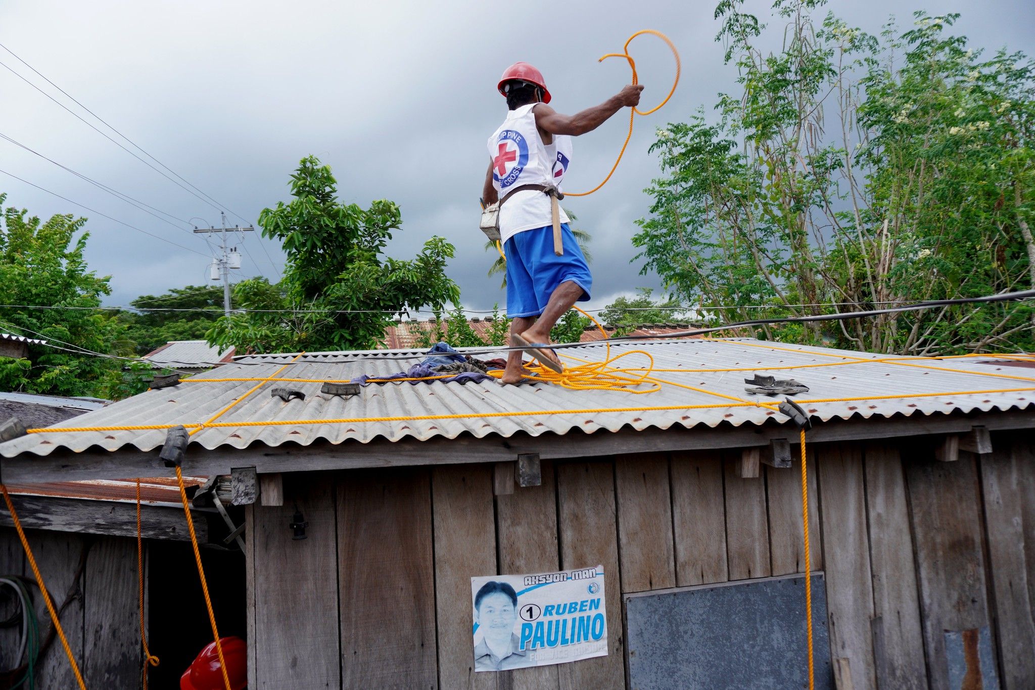 Early Action Protocol simulation on typhoon. Distribution of Shelter Strengthening Kits 27-29 August 2019 © GRC